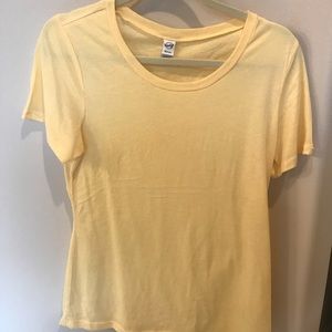 DYT Type 1 buttery yellow t shirt.